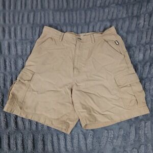 REI Women's Size 12 Tan Beige Cargo Shorts Hiking Outdoor Nylon Cotton